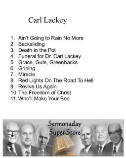 Carl Lackey KJV  Sermons,Baptist Preaching  