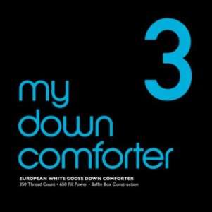   WHITE GOOSE DOWN COMFORTER QUEEN/Full LEVEL 3 My Down Comforter  