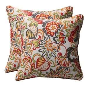  Perfect 450032 Decorative Multicolored Floral Toss Pillows Square 