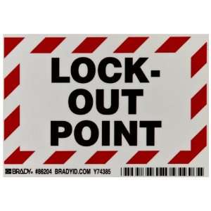   Lockout Point Labels, Legend Lock Out Point (Pack Of 5) 