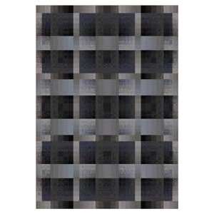  Modern Times Aura Charcoal Contemporary 7.7 ROUND Area Rug 
