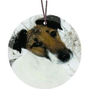  Dog Glass Round Christmas Tree Ornament Suncatcher   Affordable 