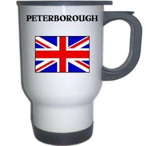  UK/England   PETERBOROUGH White Stainless Steel Mug 