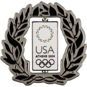  Athens Olympics 2004 WREATH SPIN LOG Pin Sports 