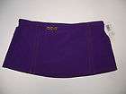 NWT Kenneth Cole 14 purple belted swim skirt skirted bikini bottom new 