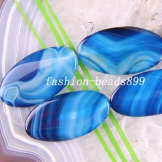 22X40MM Blue Veins Stripe Agate Gemstone Beads G207  