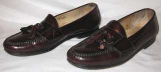 Cole Haan Tassle Loafers Reddish Brown Shoes Leather Mens Size 11 C 