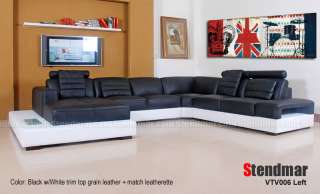 Modern Euro style leather sectional sofa set VTV006  