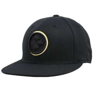   Pittsburgh Steelers Black Double Outline Flex Hat