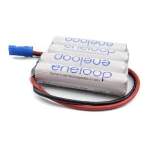  Sanyo eneloop Receiver 4 cell NiMh Battery Pack AAA   Flat 