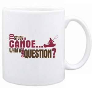  New  To Study Or Canoe  What A Stupid Question ?  Mug 