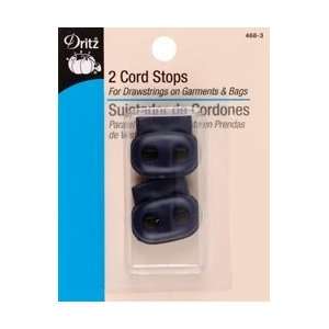  Dritz Double Cord Stops For 1/8 Cord 2/Pkg Navy 468 3; 6 