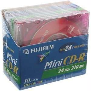  FUJIFILM Mini CD R 24 Min 210 MB 10/pk 25301510 