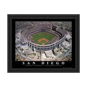 QualComm Stadium San Diego Padres Aerial Framed Print 