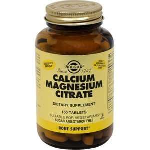  Calcium Magnesium Citrate 100 Tabs 2 Pack Health 