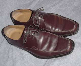   Leather Lace Oxford Casual Dress Shoes Mens Size 9.5 D Italy  