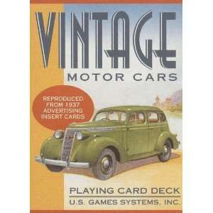 Vintage Motor Cars Playing Card Deck [Paperback] U.S. Games Systems 