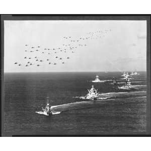  US Pacific Fleet and naval aircraft in formation,Hawaii 