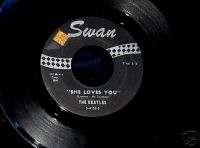 BEATLES  SHE LOVES YOU  45 RPM  SWAN LABEL  