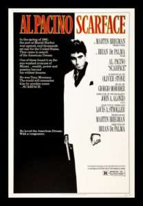 SCARFACE * 40x60 GANGSTER ORIG MOVIE POSTER 1983  