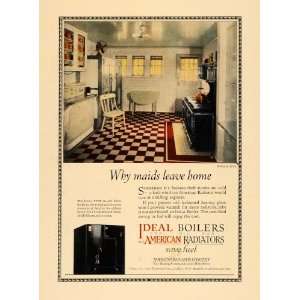   Ad Maids Leave Home Ideal Boiler American Radiator   Original Print Ad