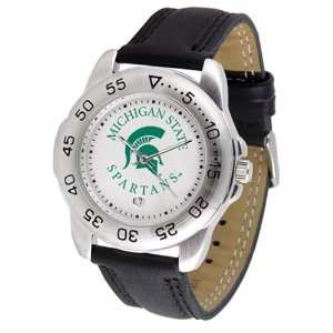  Michigan State Spartans NCAA Sport Mens Watch (Leather Band 
