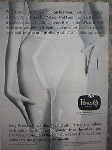 1963 Vintage PERMA LIFT Magic Oval PANTIE GIRDLE Ad  