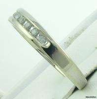   WEDDING BAND   .25ctw Solid 10k White Gold Fine Estate Ring  