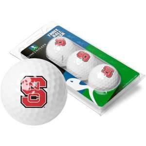   North Carolina State Wolfpack NCAA 3 Golf Ball Sleeve Pack Sports