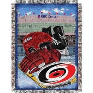  Carolina Hurricanes NHL Woven Tapestry Throw Blanket 
