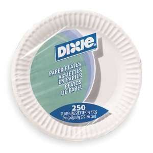  DIXIE 709902WNP9 Paper Plates,Disposable,White,PK 250 