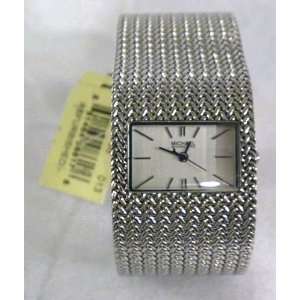 Michael Kors Silvertone Wide Bracelet Watch Mk 4049 