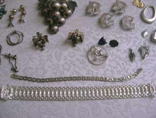 lot Sterling Silver Jewelry 702.5 grams Wear / Scrap  