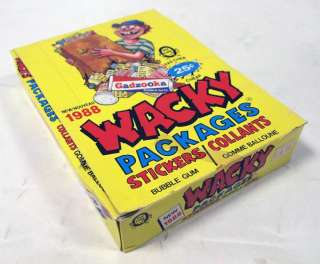 PEE CHEE WACKY PACKAGES DISPLAY BOX OF 36 UNOPENED PK  