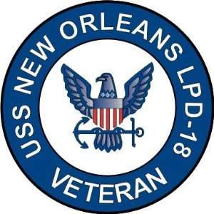   USS New Orleans LPD 18 Ship Veteran Decal Sticker 5.5 Everything