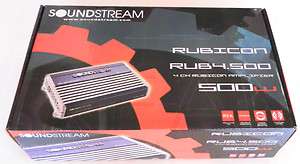 NEW ) Soundstream Rub4.500 500 Watt 4 Channel Amp Rub4500  