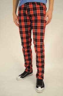 PLAID SKINNY JEANS PLAID FOR MEN MADE IN USA  