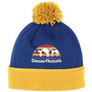 Denver Nuggets Mitchell & Ness Jersey Stripe Cuffed Knit Hat  