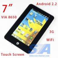 BEST7GOOGLE ANDROID 2.2 8650 800MHZ 4GB HDD WIFI G SENSOR CAM ePad 