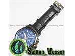 NEW DATE WEEK Automatic Mechanical Mens Wrist Watch Black Leather 
