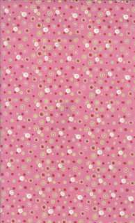 Hoot and Loot Holiday Christmas Pink Fabric Polka Dots  