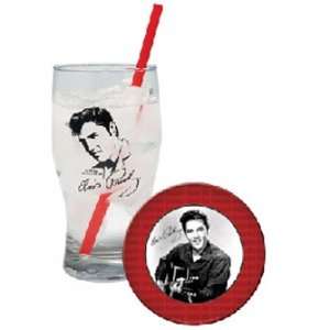  Elvis Presley Glasses & Tin Coasters Gift Set Sports 