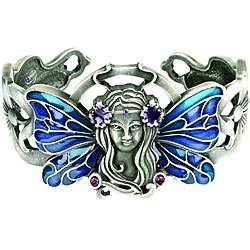 Pewter Art Nouveau Fairy Bracelet  