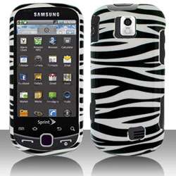 Samsung Intercept M910 Black/ White Zebra Snap on Protective Case 