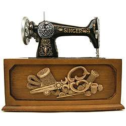 Singer Vintage Sewing Box and 137 piece Accessory Kit  