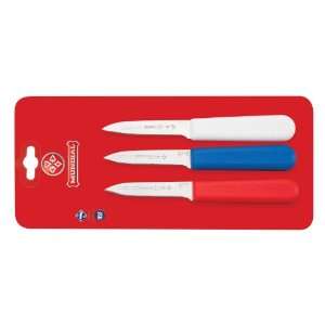 Mundial SCRWB5601 3 3 1/4 Inch Paring Knife Collection, Set of 3, Red 