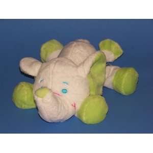  White & Green Plush Rattle Elephant 13 Toys & Games