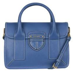Prada BN2119 Blue Leather Tote Bag  