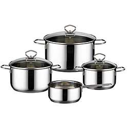   Stainless Steel Induction Ready 7 piece Cookware Set  