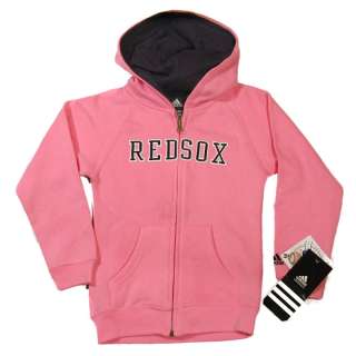Boston Red Sox Girls Pink Hooded Hoody Sweatshirt  